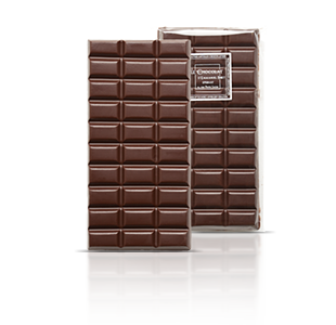 Chocolat de couverture noir mono-cru